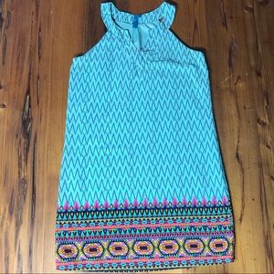 Lined Halter Top Mod Shift Dress